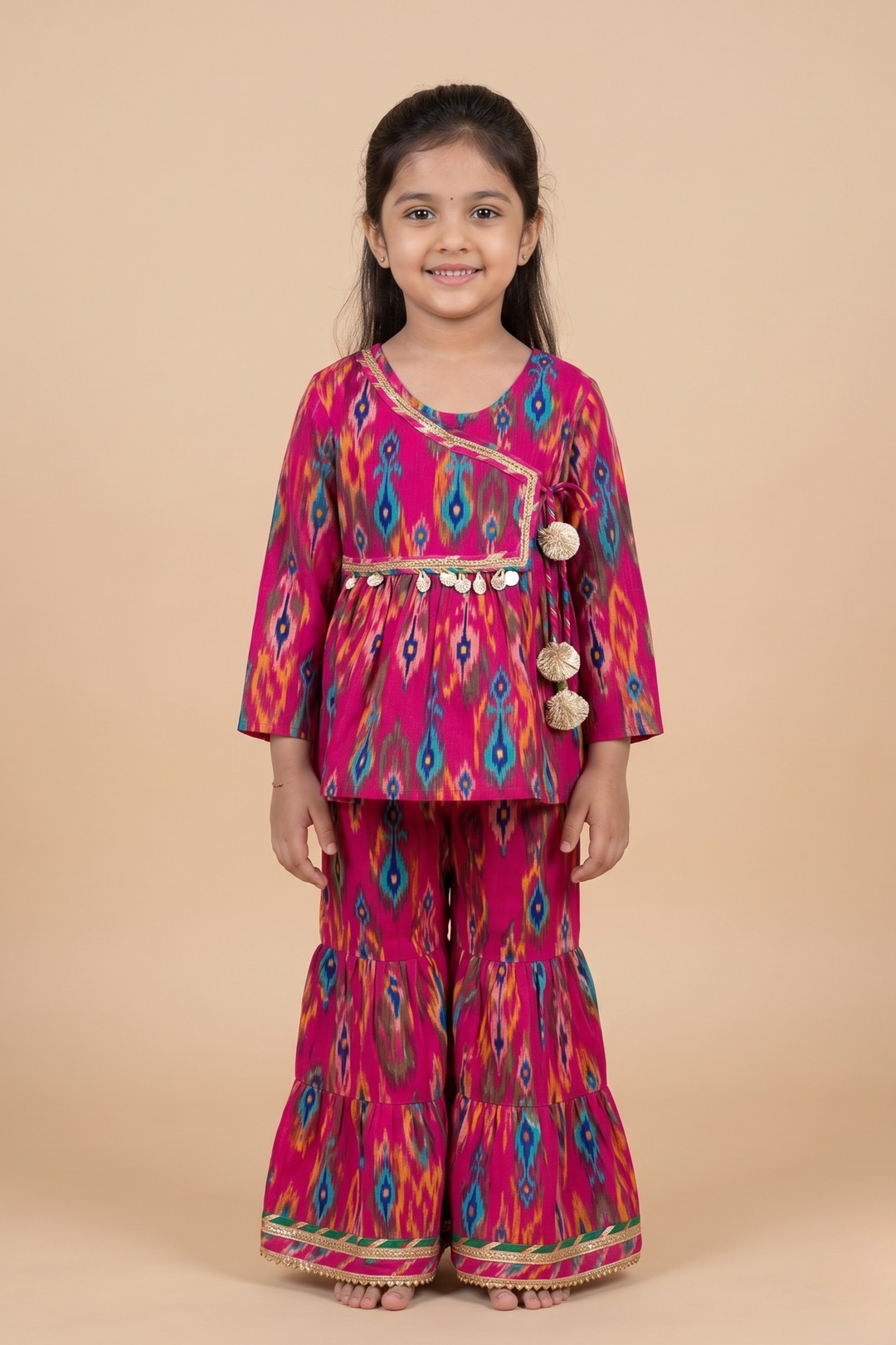 Rangriti Ikat Cotton Sharara Set