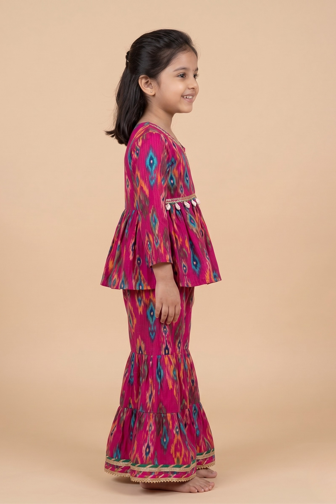 Rangriti Ikat Cotton Sharara Set