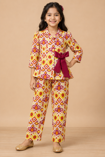 Gulnaar Ikat Cotton Festive Set