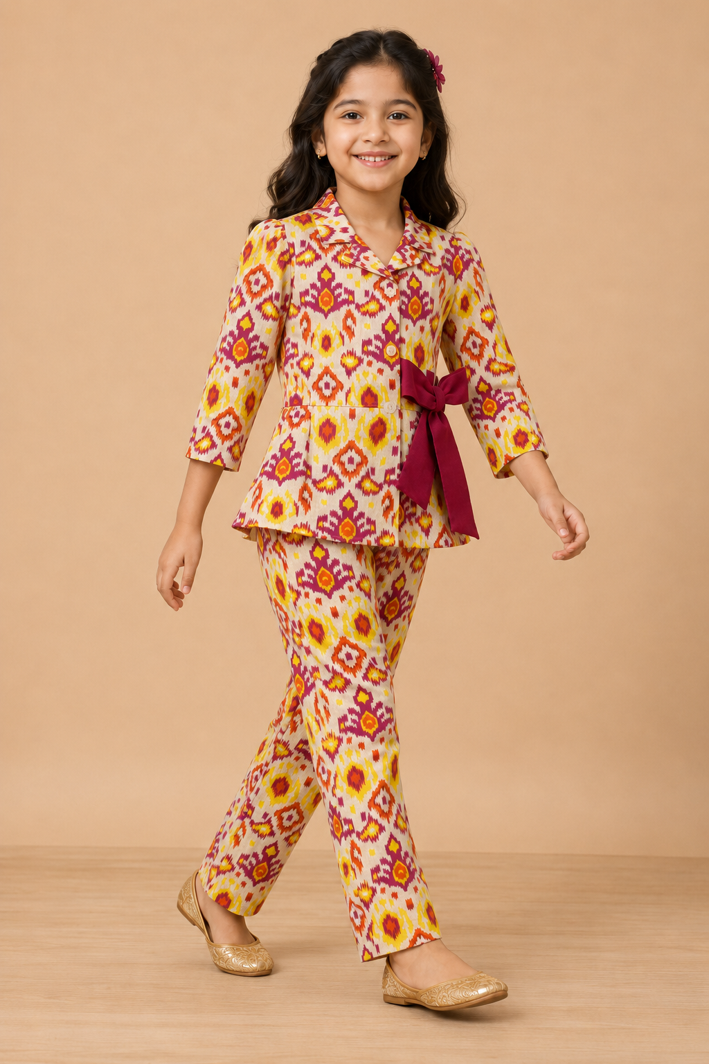 Gulnaar Ikat Cotton Festive Set