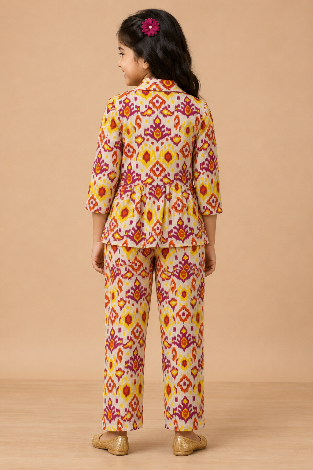Gulnaar Ikat Cotton Festive Set