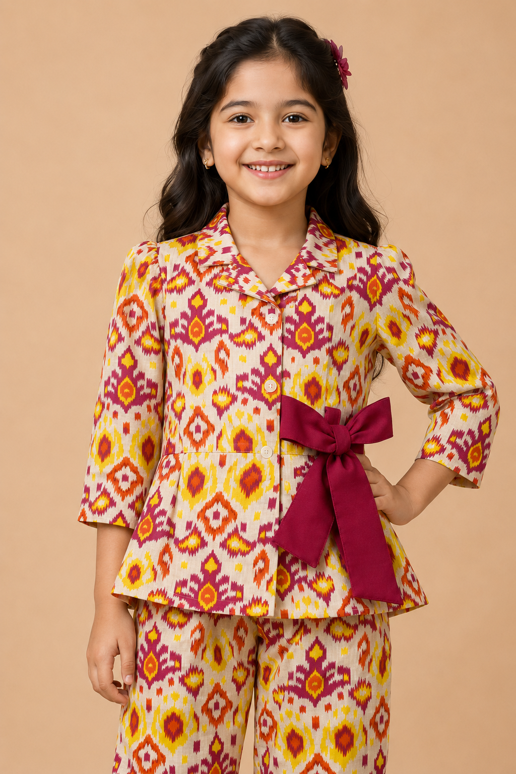 Gulnaar Ikat Cotton Festive Set