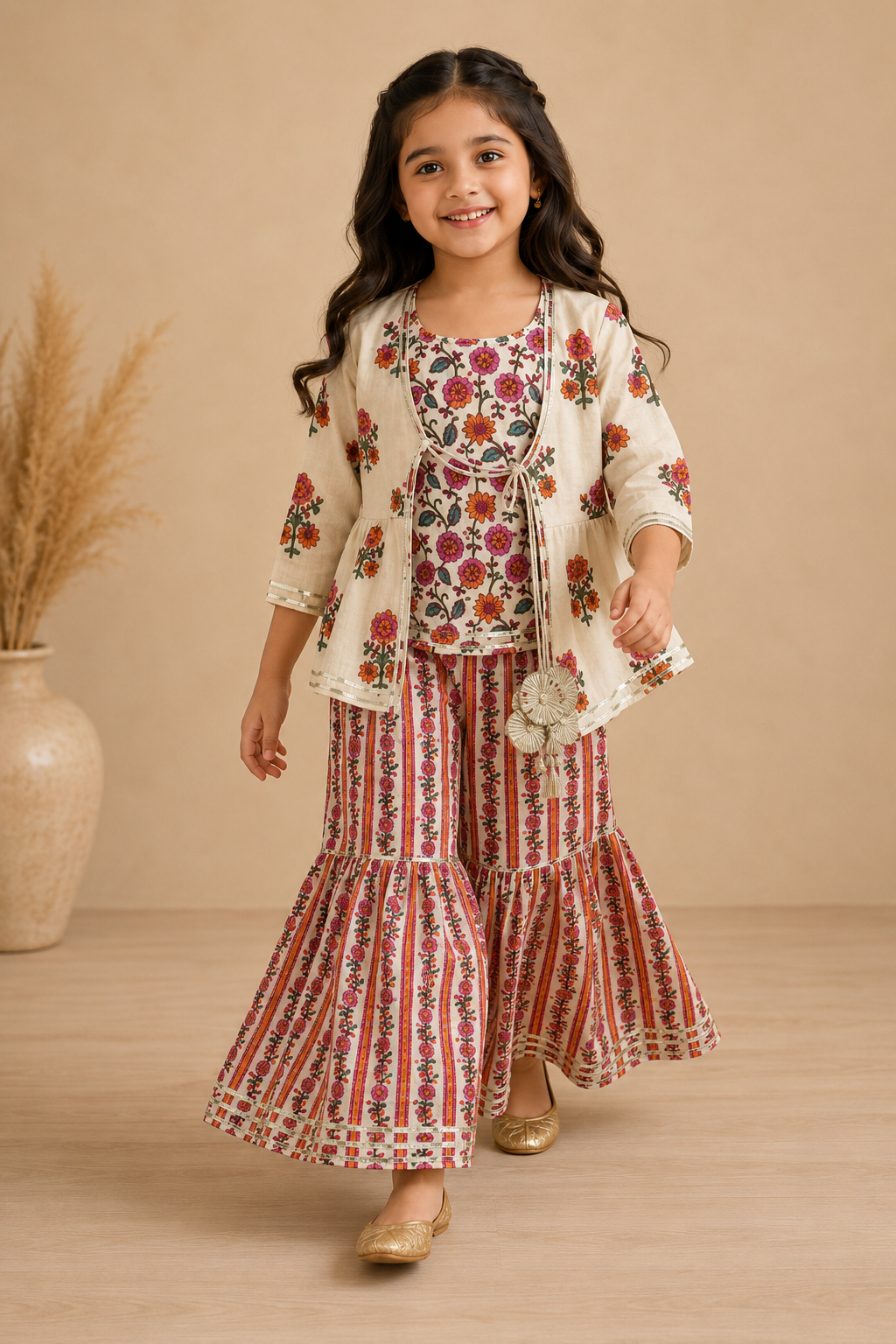 Phoolkari 3-Piece Festive Set