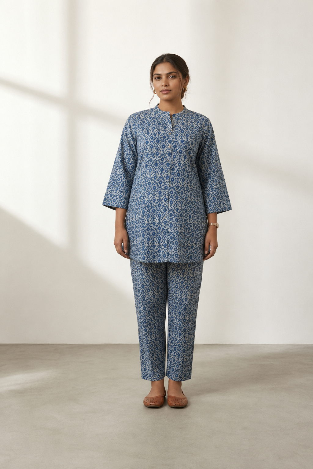 Indigo Mosaic Co-ord Set