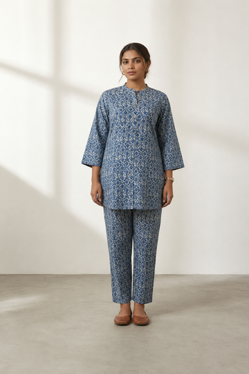 Indigo Mosaic Co-ord Set