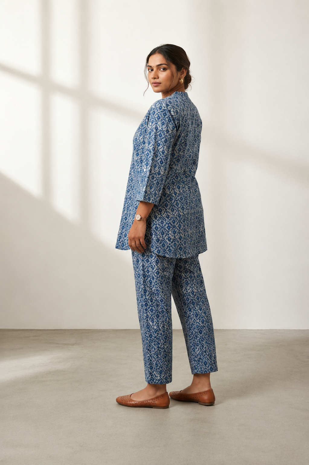 Indigo Mosaic Co-ord Set