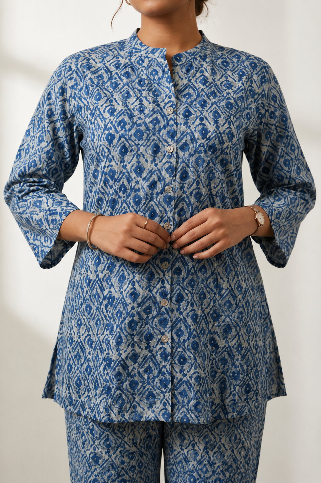 Indigo Mosaic Co-ord Set
