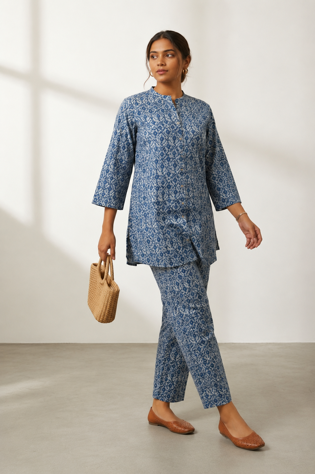 Indigo Mosaic Co-ord Set