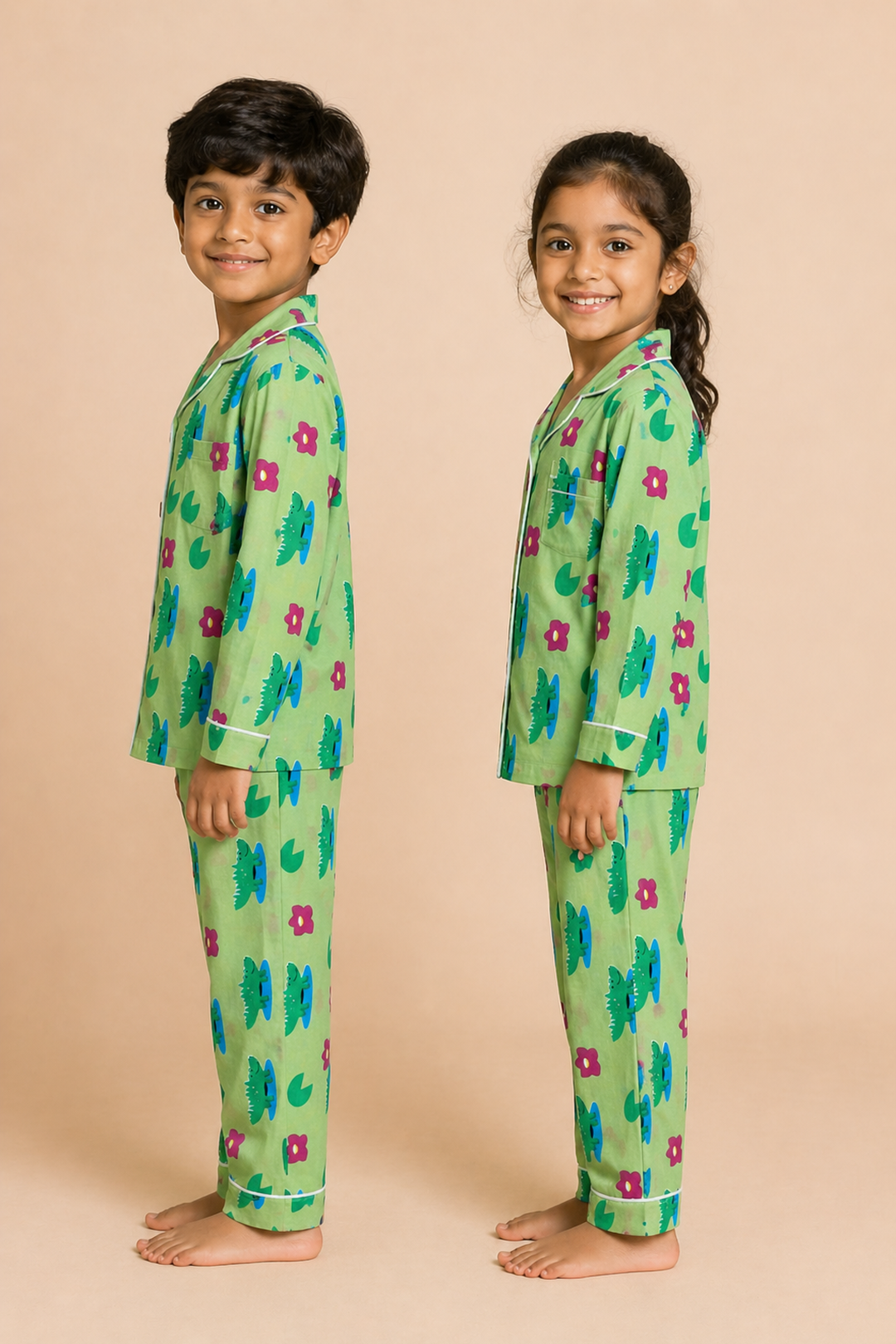 Jungle Frolic Cotton Nightsuit Set