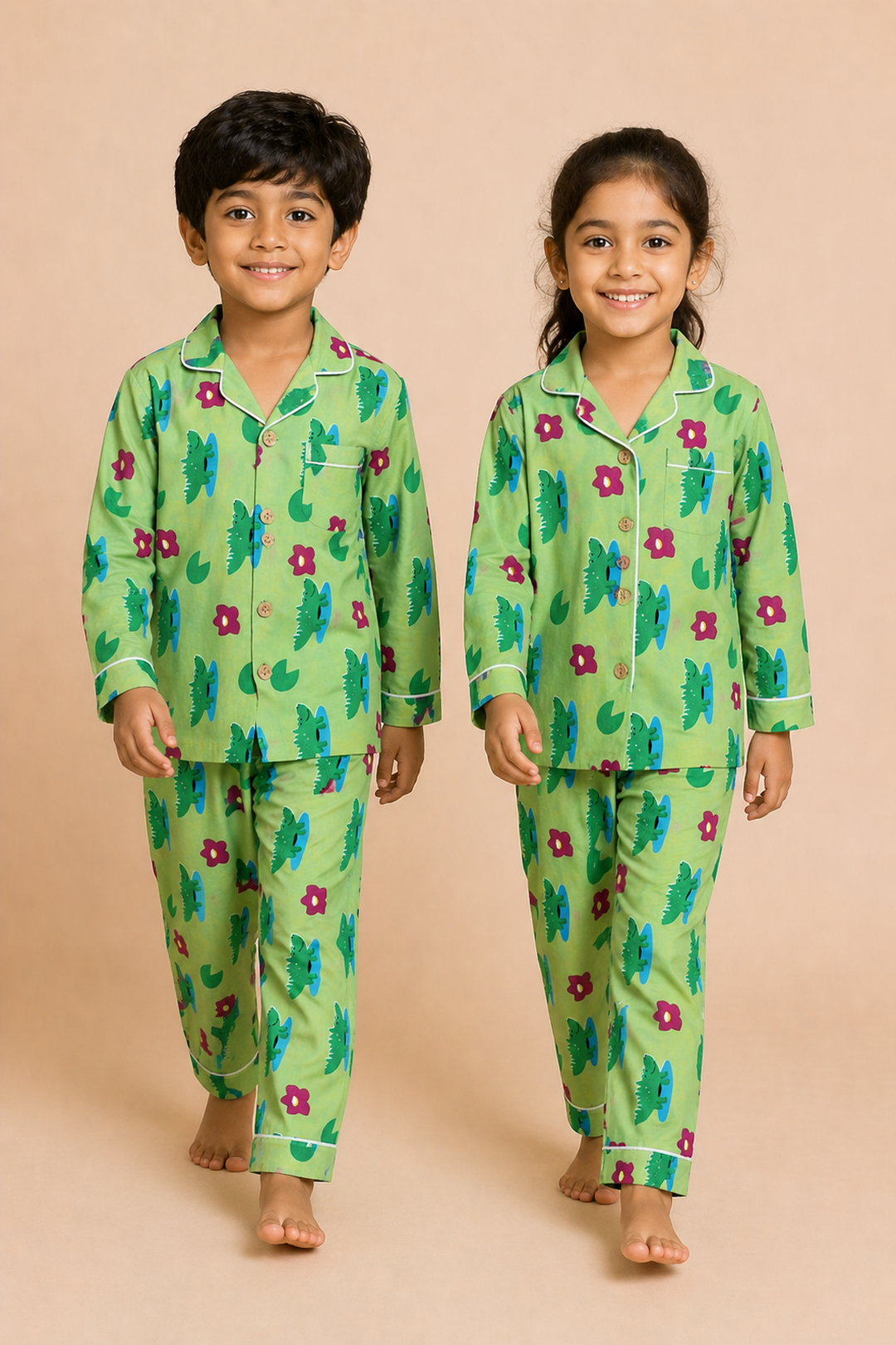 Jungle Frolic Cotton Nightsuit Set