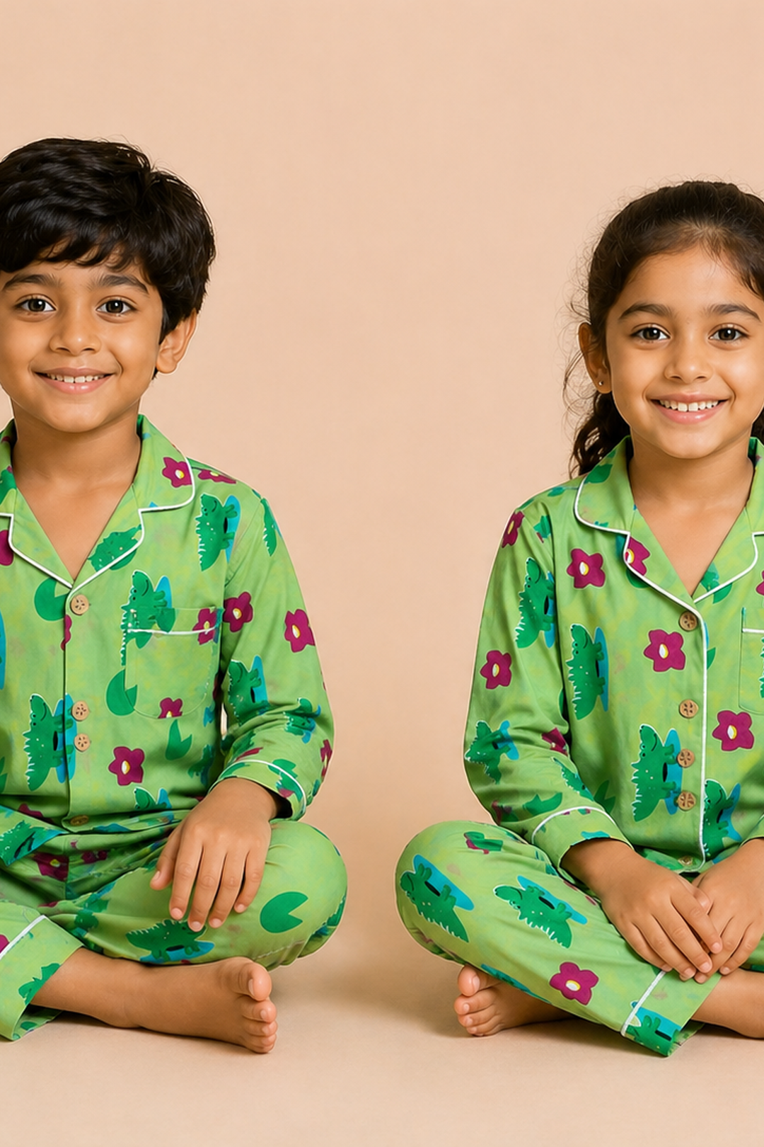 Jungle Frolic Cotton Nightsuit Set