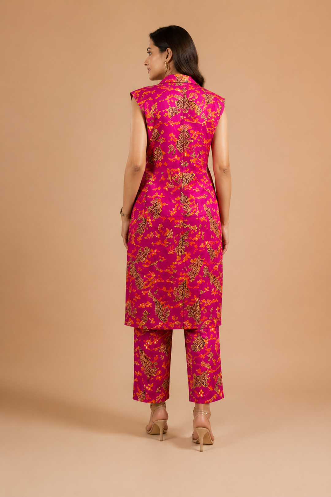 Pink Ethnic Printed Cotton Co-ord Set
