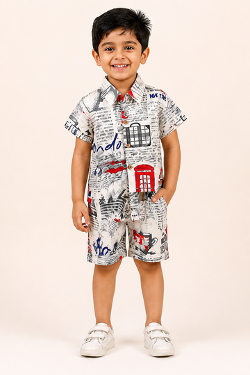 London Tales Cotton Co-ord Set