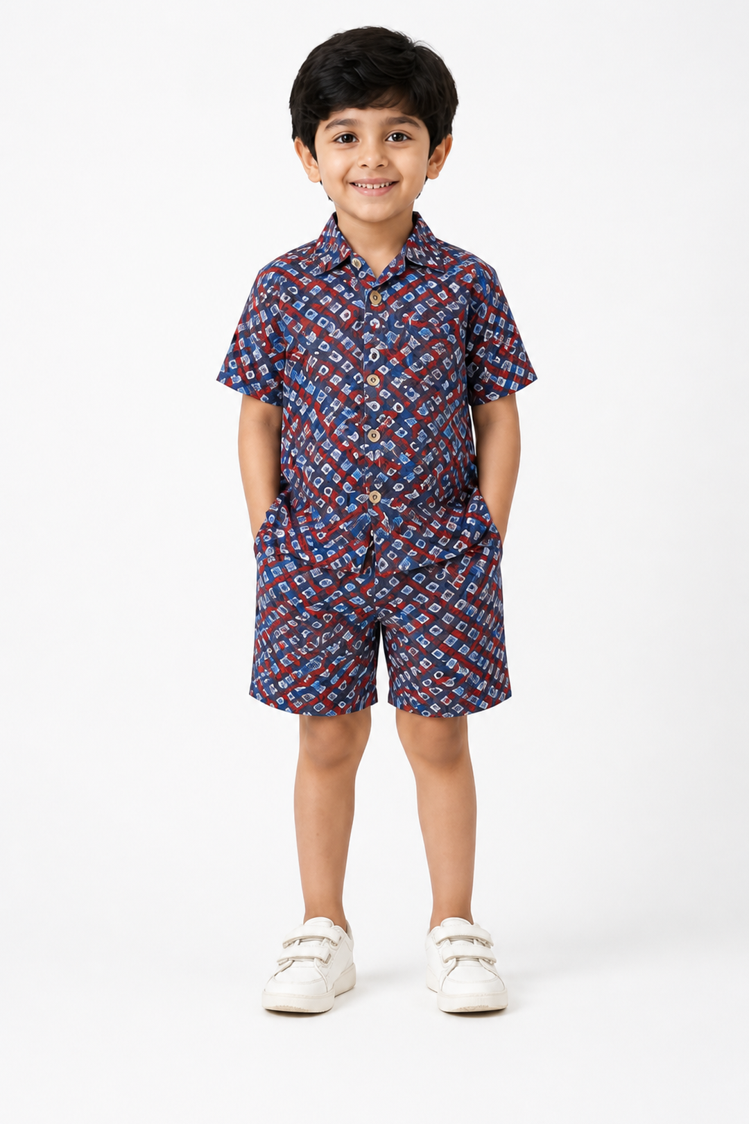 Indigo Dash Cotton Co-ord Set