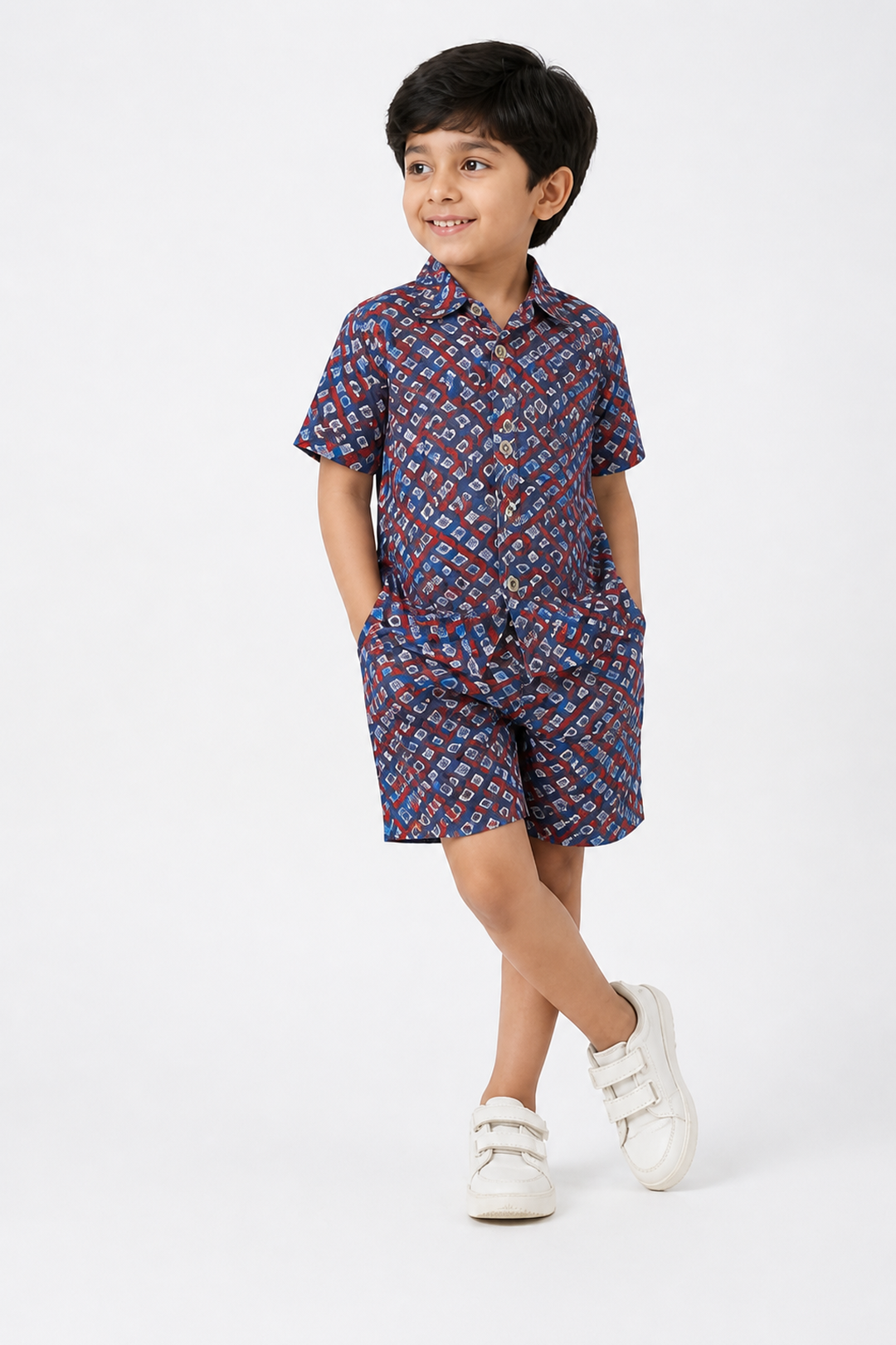 Indigo Dash Cotton Co-ord Set