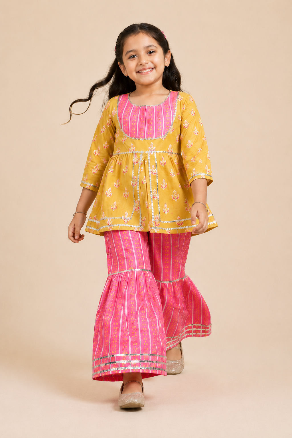Little Diva Cotton Sharara Set