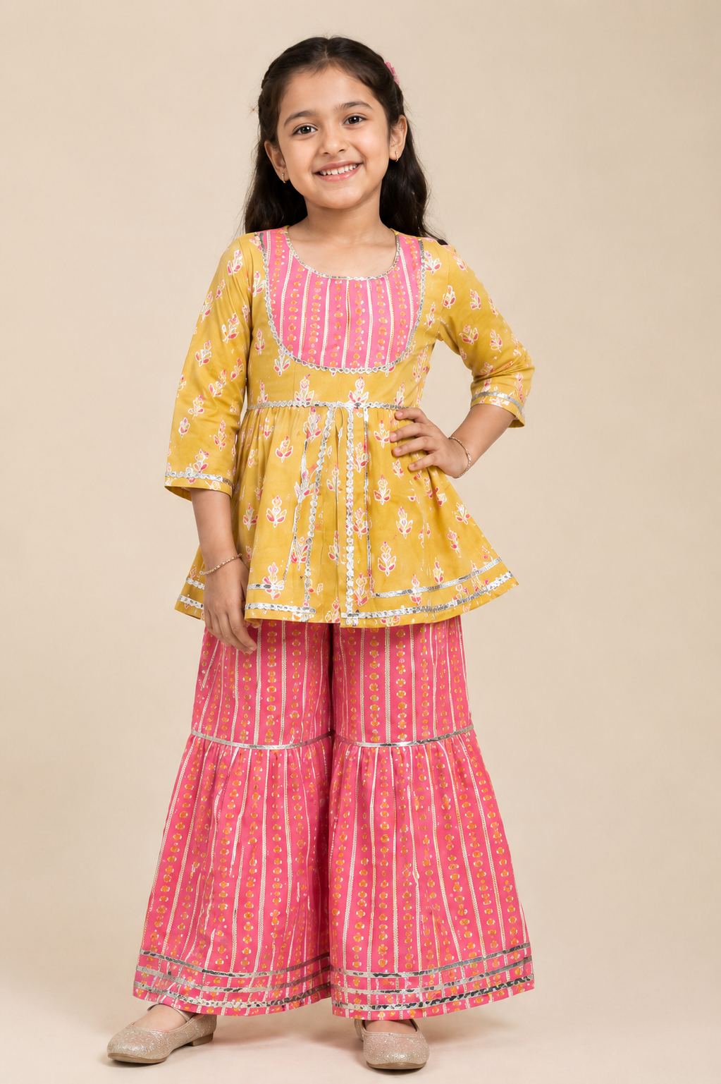 Little Diva Cotton Sharara Set