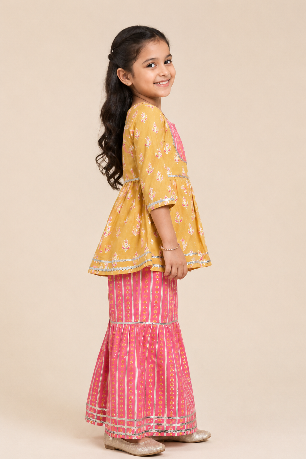 Little Diva Cotton Sharara Set