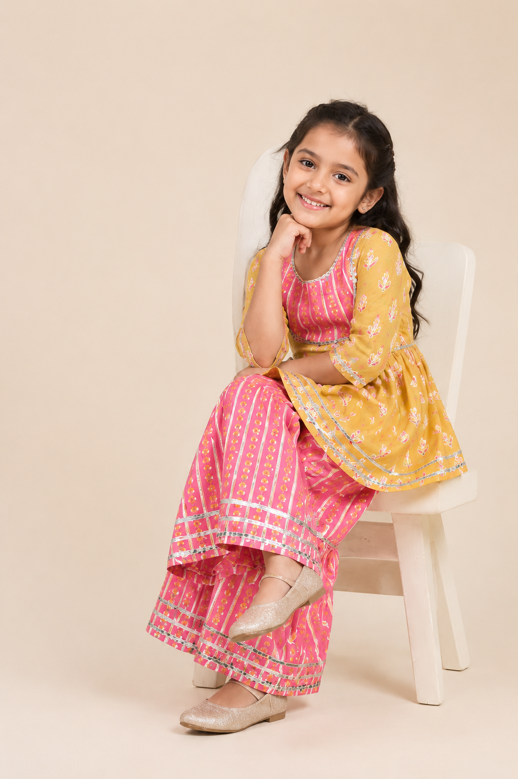 Little Diva Cotton Sharara Set