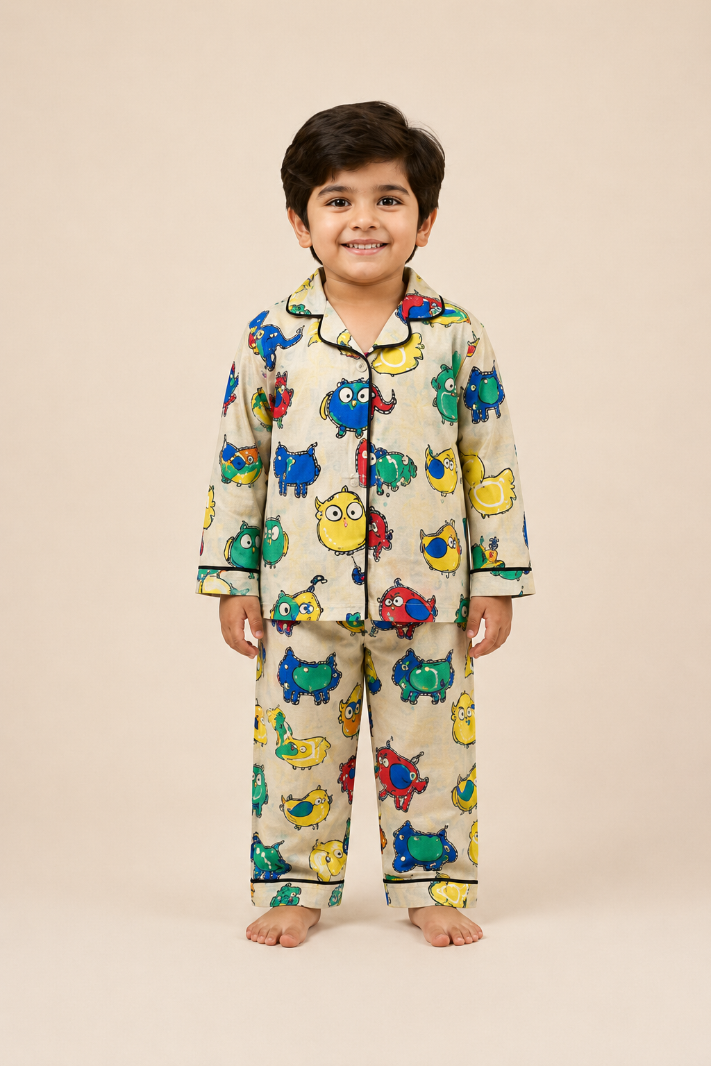Snuggle Monsters Cotton Nightsuit Set