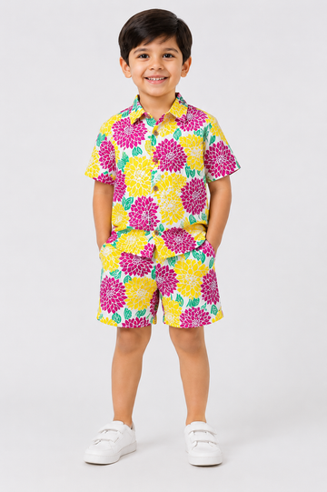 Floral Printed Cotton Co-ord Set