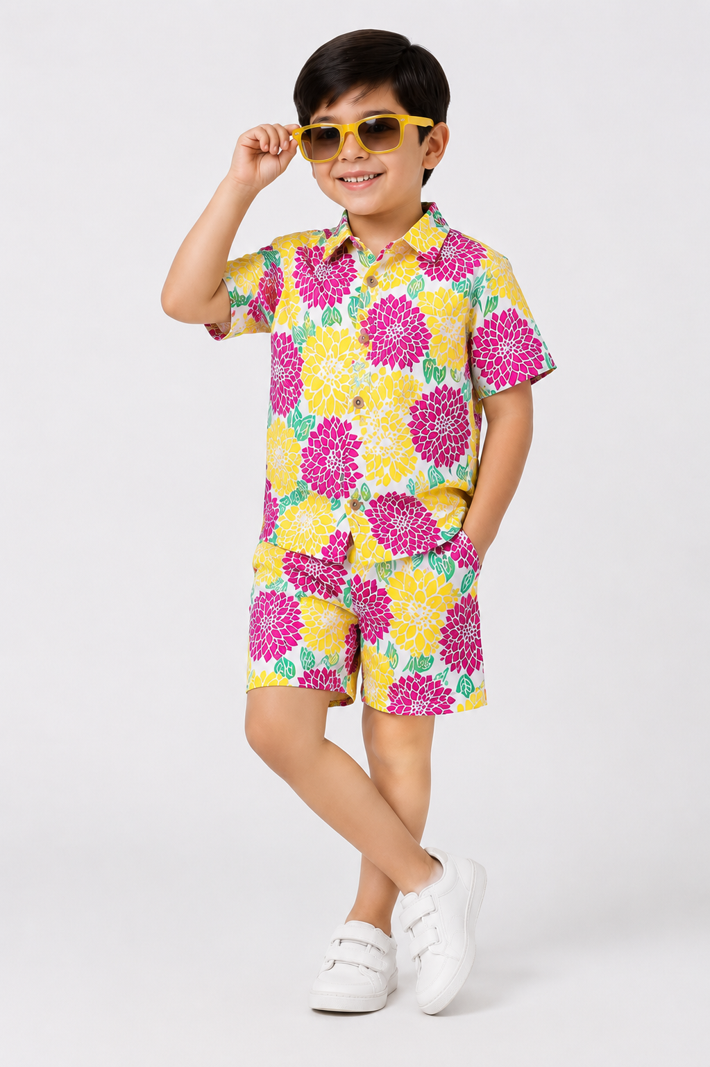 Floral Printed Cotton Co-ord Set