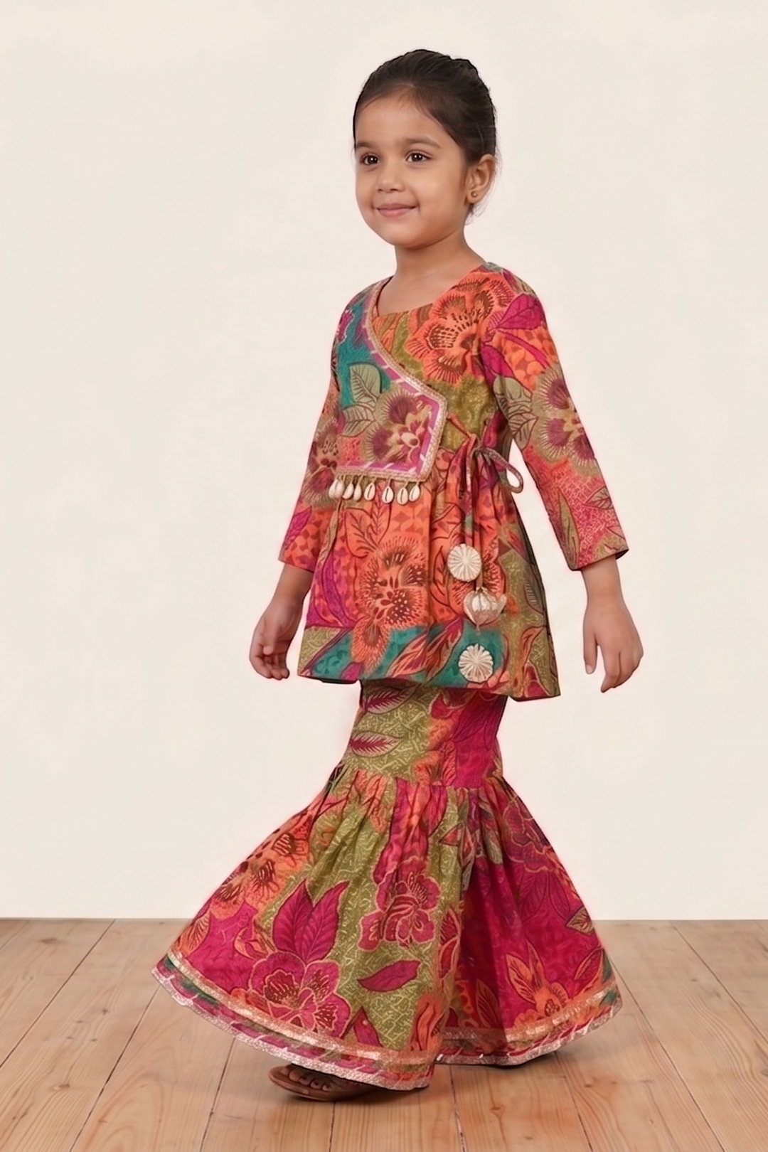 Gulrang Phoolwari Cotton Festive Set