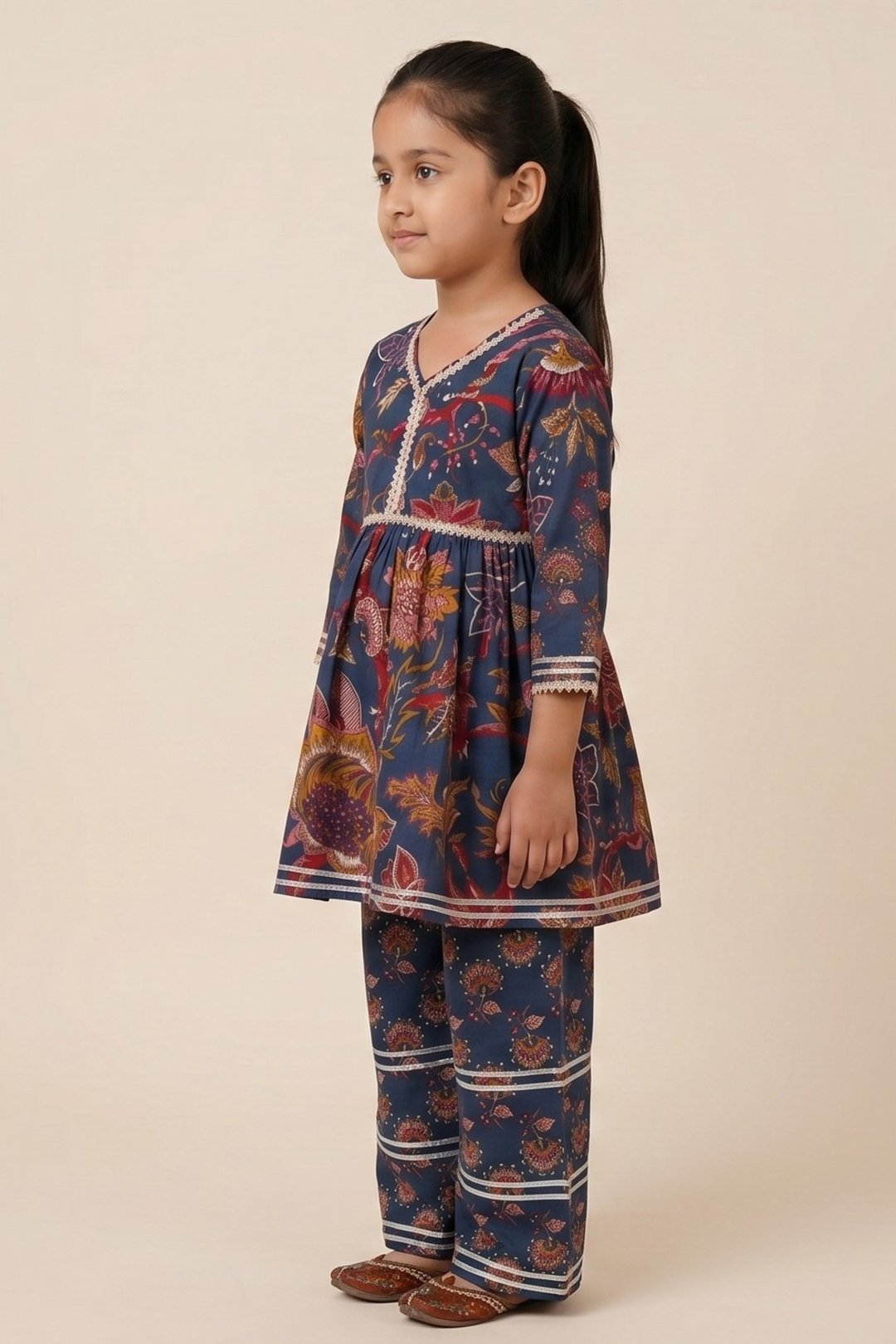 Neerja Indigo Cotton Kurta Set