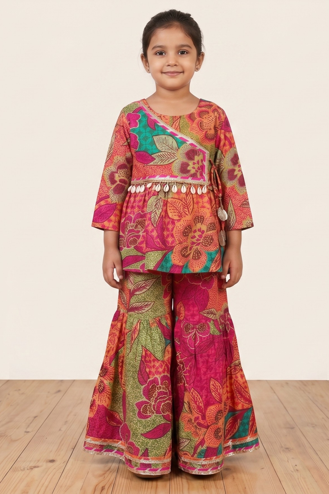Gulrang Phoolwari Cotton Festive Set