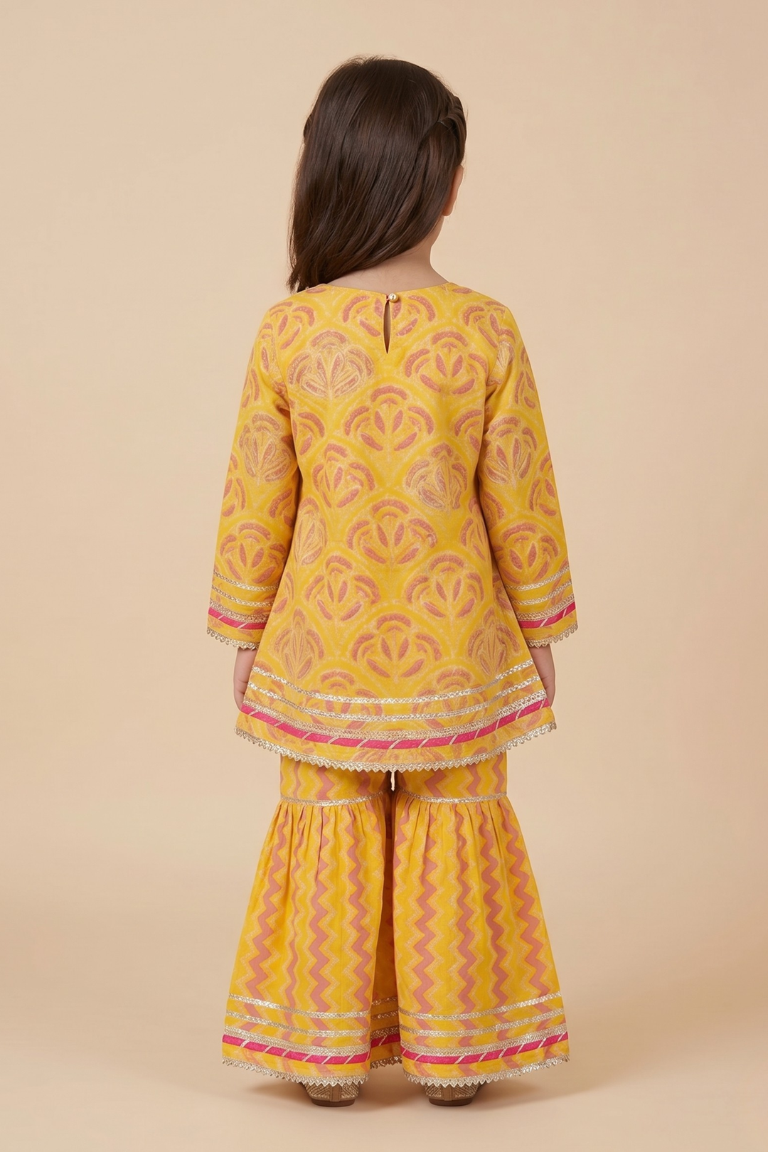 Phoolrang Sunshine Cotton Sharara Set