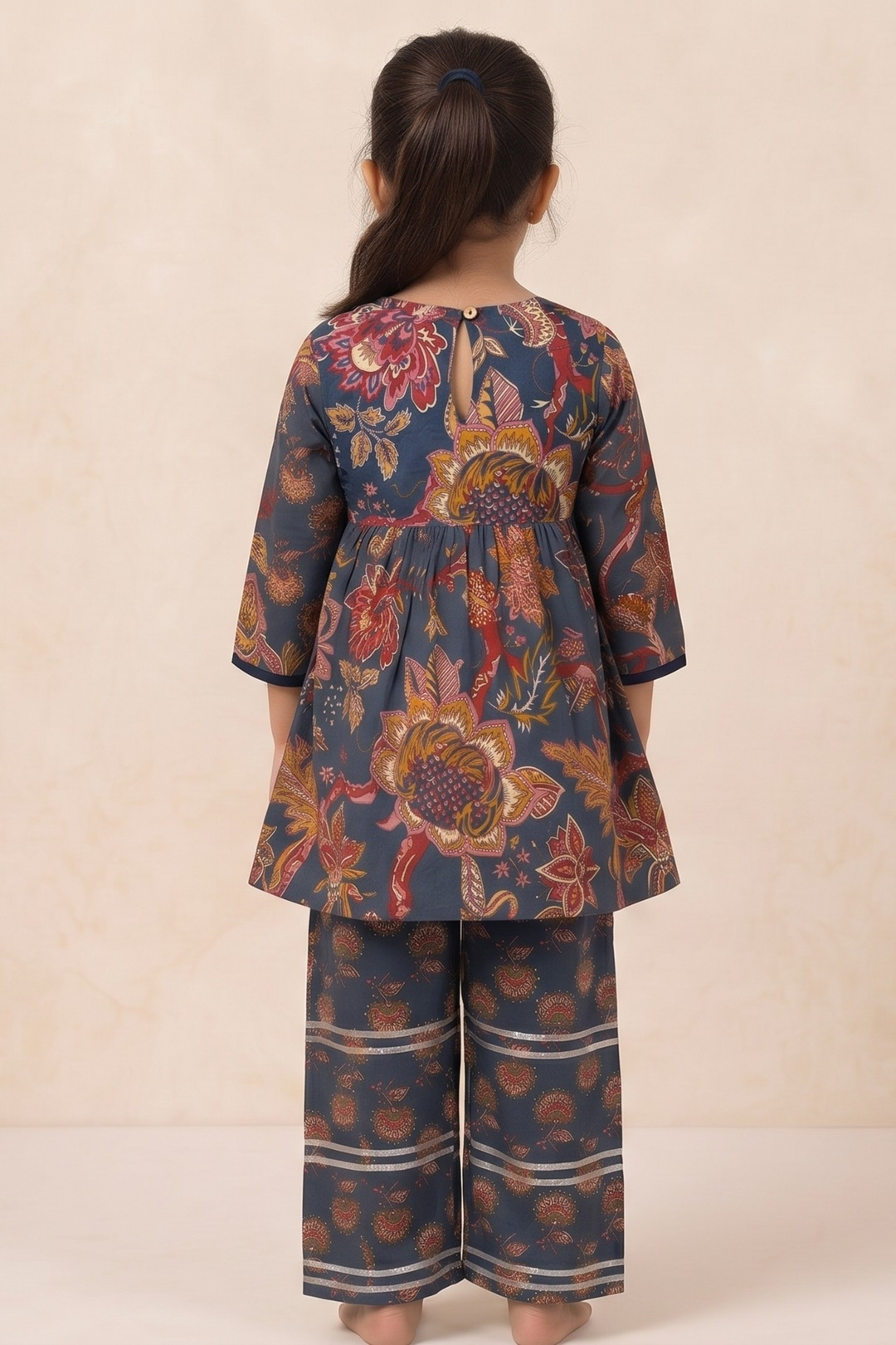 Neerja Indigo Cotton Kurta Set