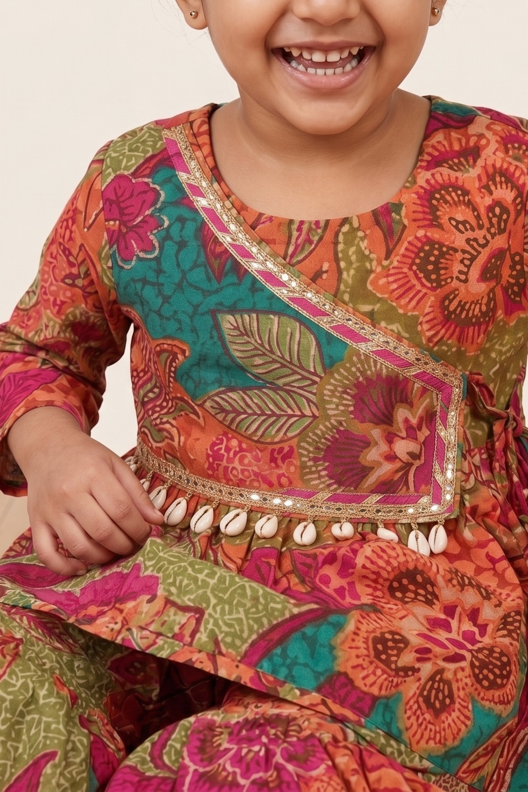 Gulrang Phoolwari Cotton Festive Set