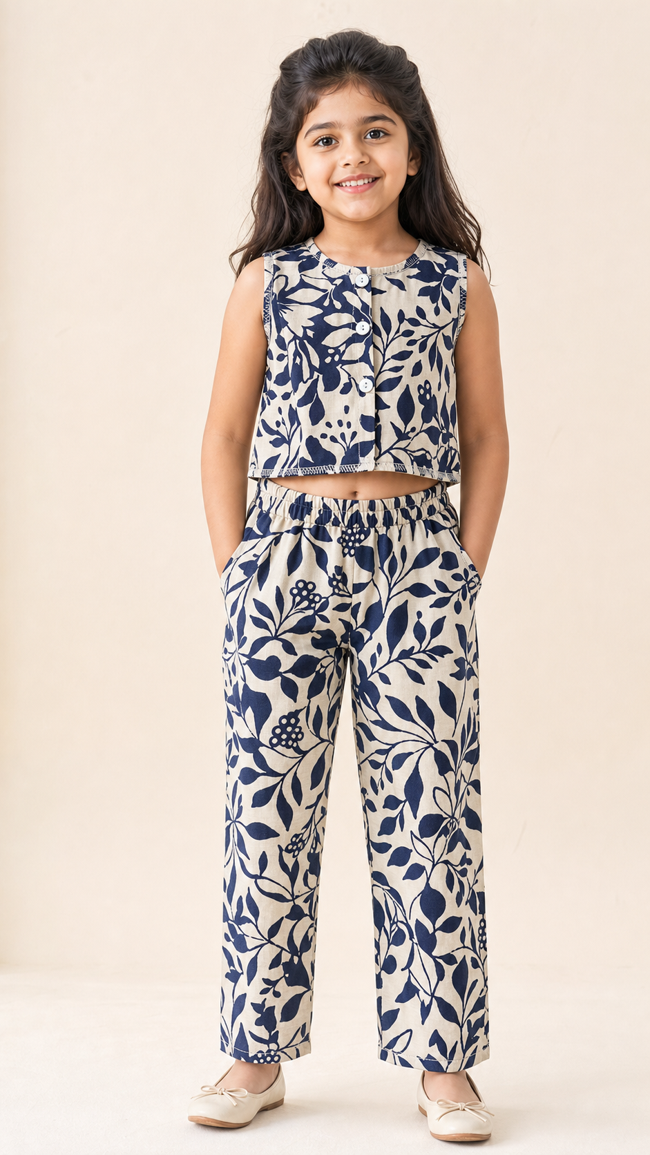 Ivory Bloom Cotton Co-ord Set