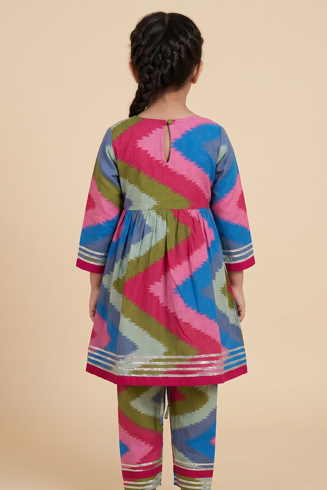 Rangrez Ikat Bloom Cotton Set