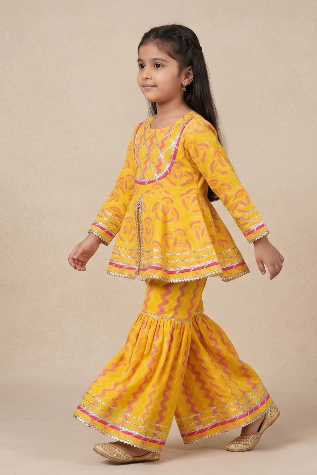 Aarika Blossom Cotton Sharara Set