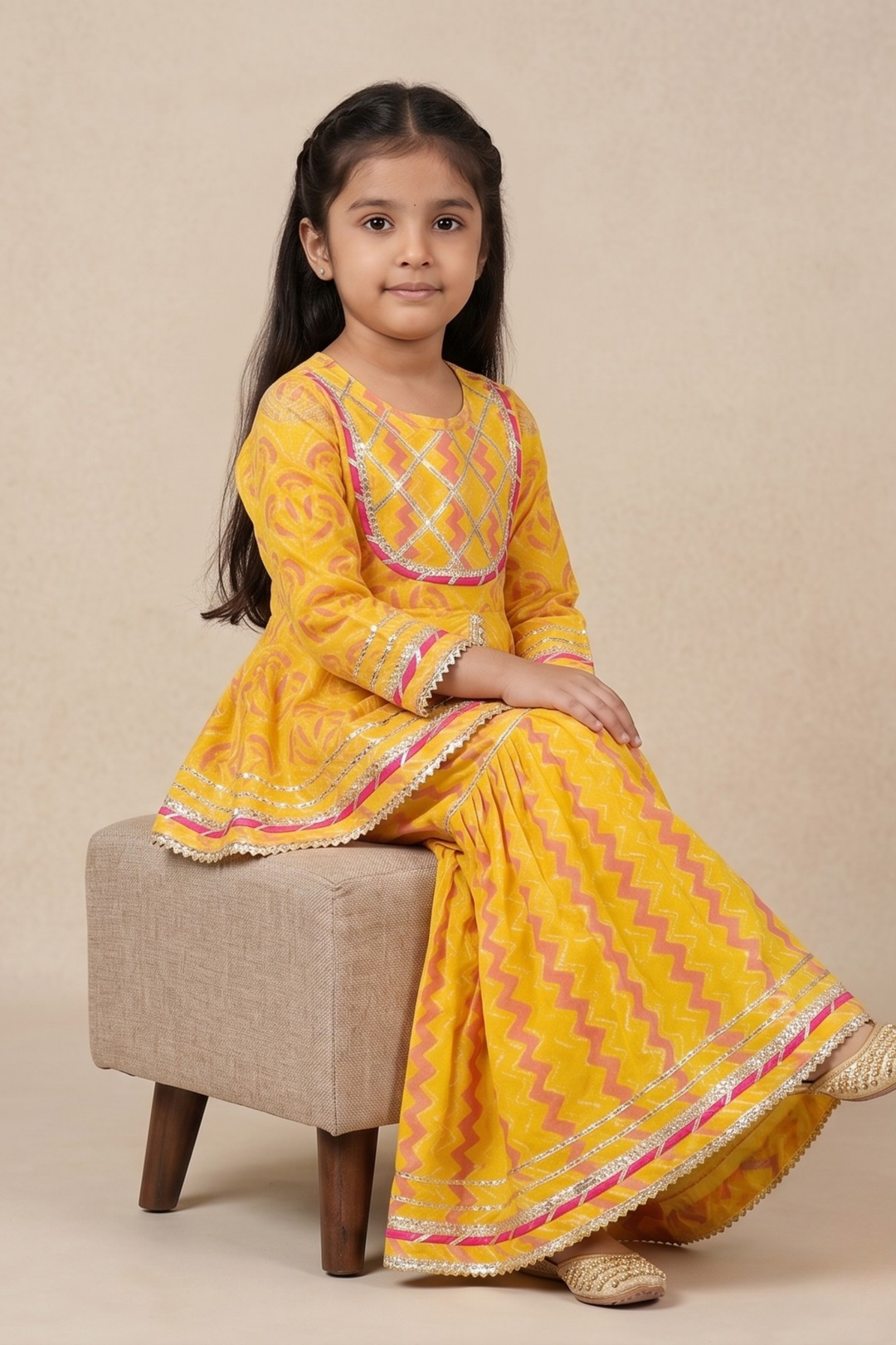 Aarika Blossom Cotton Sharara Set
