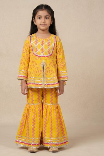 Aarika Blossom Cotton Sharara Set