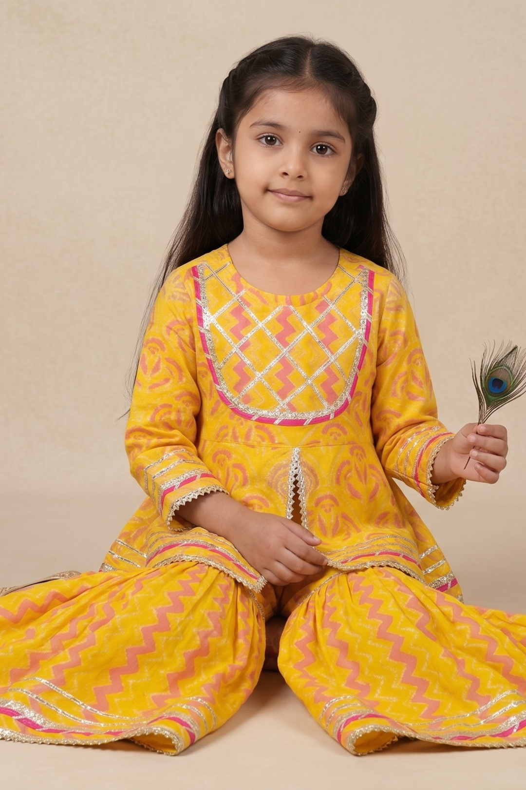 Aarika Blossom Cotton Sharara Set